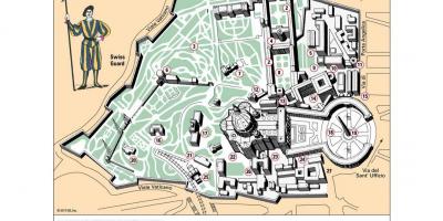 Kort Vatican museum layout
