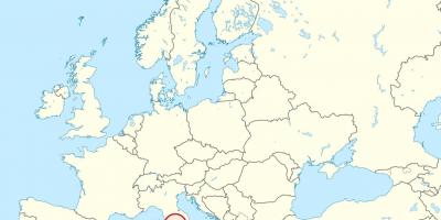 Kort over Vatikanstaten europa